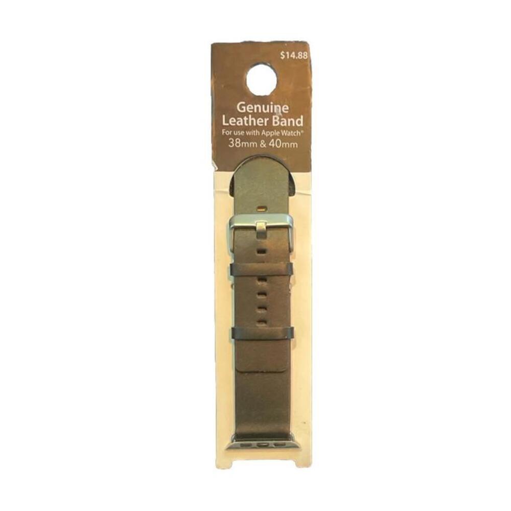 NEW Apple Watch Leather Band 38mm & 40mm Black Genuine Leather Voguestrap NY